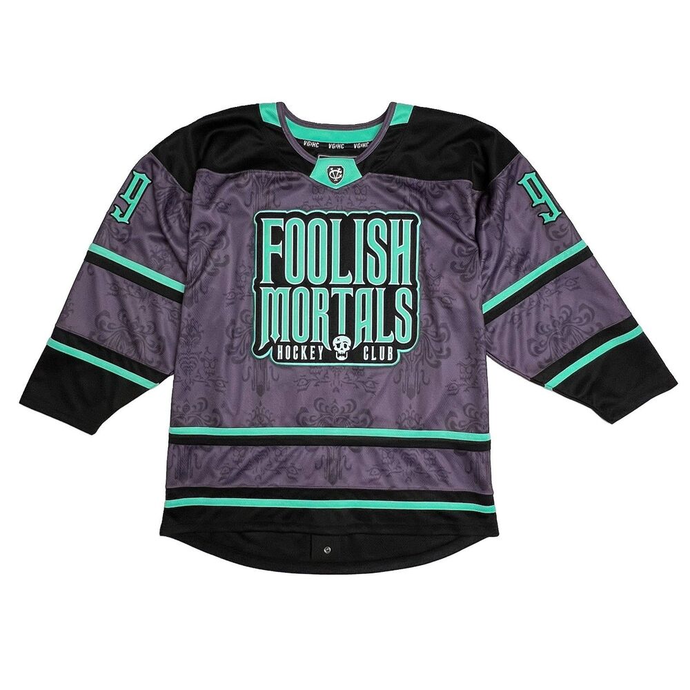 Violent Gentlemen Foolish Mortals Hockey Club 999 Haunted Mansion jersey Medium